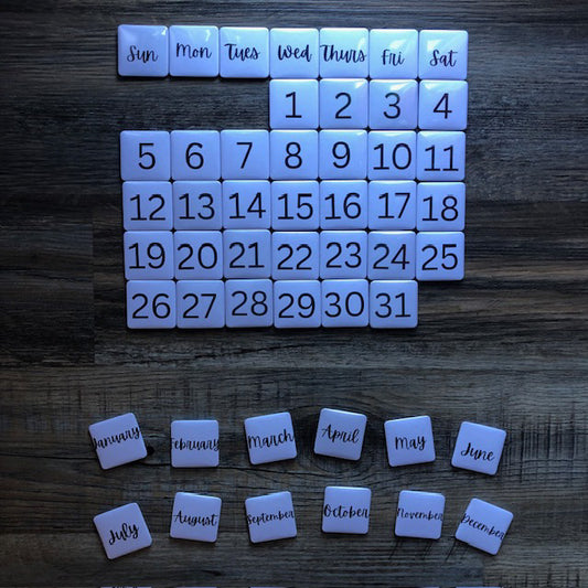 2 x 2 Calendar Magnet Set