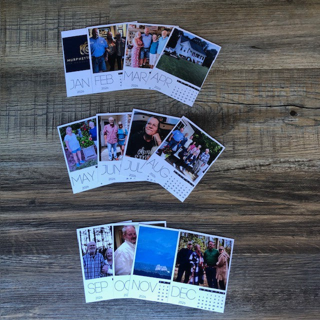 Custom Magnetic Calendar with Personalized Photos