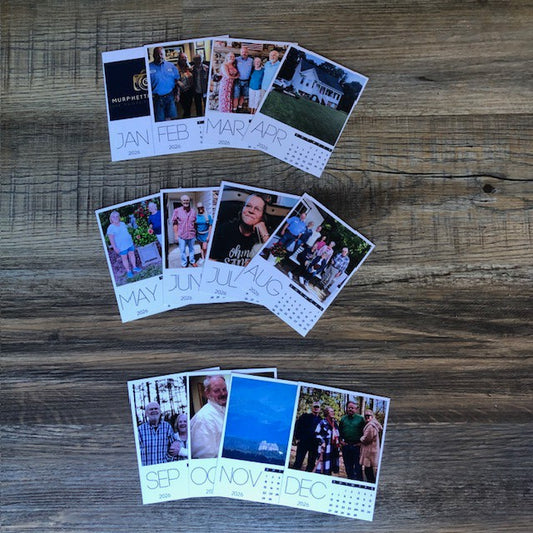 Custom Magnetic Calendar with Personalized Photos